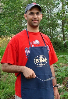 Scott Berger in the new SXM Grilling Apron